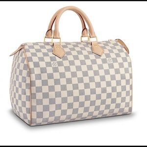 Louis Vuitton Speedy 30 Damier Azur Authentic